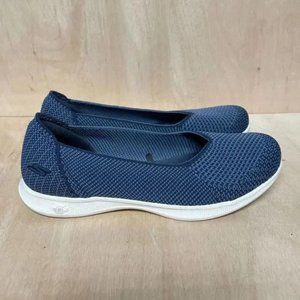 Skechers Womens Go Step Lite Goga Mat Slip On Flat Shoes Blue